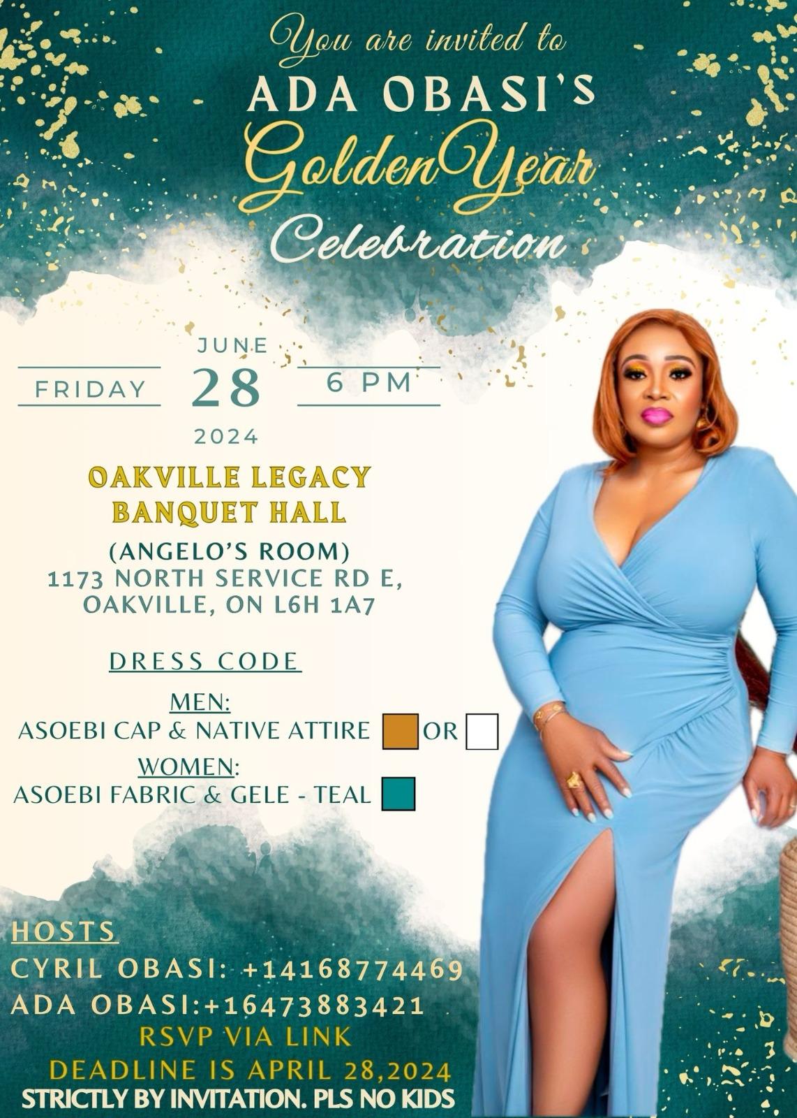 Ada Obasi 50th Birthday